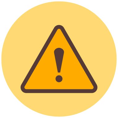 uyarı işareti simgesi, vektör illüstrasyonu