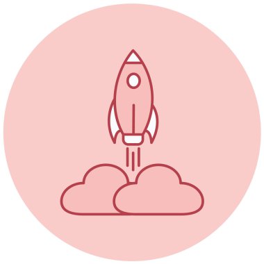 Roket fırlatıldı. Basit resimleme