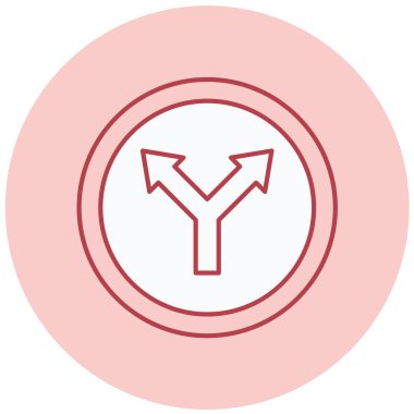 Yol simgesi, vektör illüstrasyonu