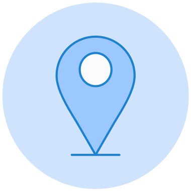 konum. Web simgesi basit illüstrasyon