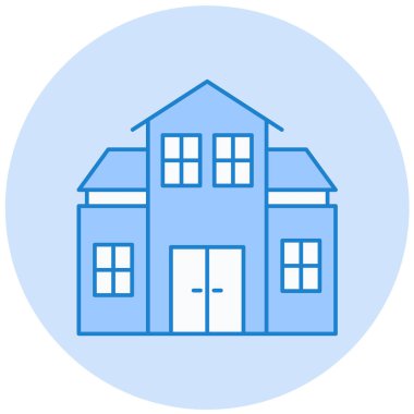 Ev. Web simgesi basit illüstrasyon