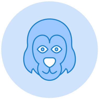 Baykuş. Web simgesi basit illüstrasyon