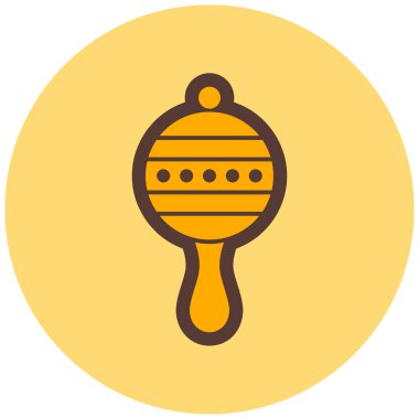 Bebek çıngırağı. Basit resimleme