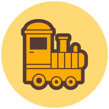 tren. Web simgesi basit illüstrasyon