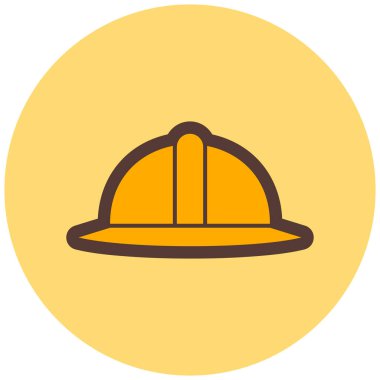 Miğfer. Web simgesi basit illüstrasyon