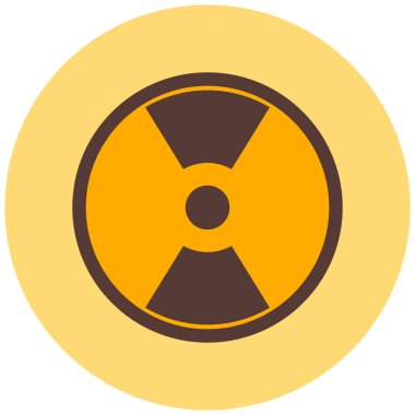 Radyasyon. Web simgesi basit illüstrasyon