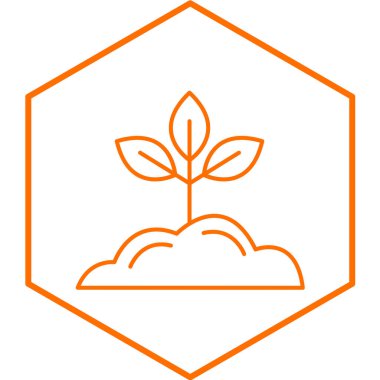 bitki simgesi, vektör illüstrasyonu