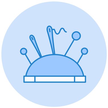 Dikiş. Web simgesi basit illüstrasyon