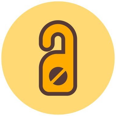 Askı. Web simgesi basit illüstrasyon