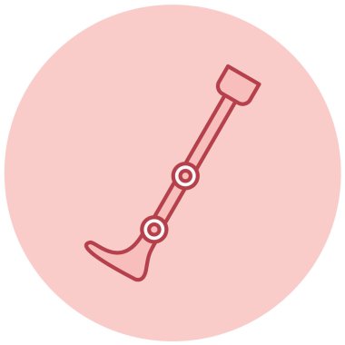 prothesis simgesi, basit tasarım vektör çizimi 