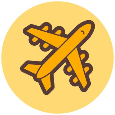 Uçak. Web simgesi basit illüstrasyon