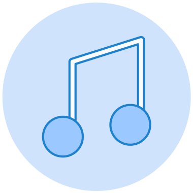 Müzik notası. Basit resimleme