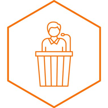 Görgü tanığı simgesinin vektör illüstrasyonu