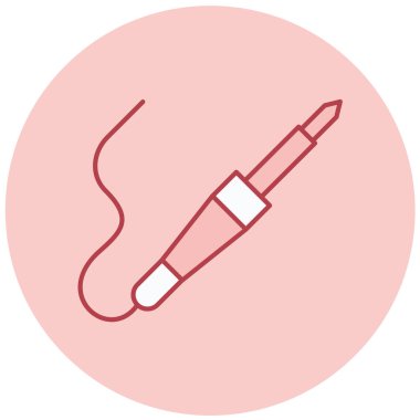 Kalem. Web simgesi basit illüstrasyon