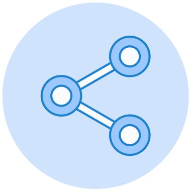 Paylaş. Web simgesi basit illüstrasyon