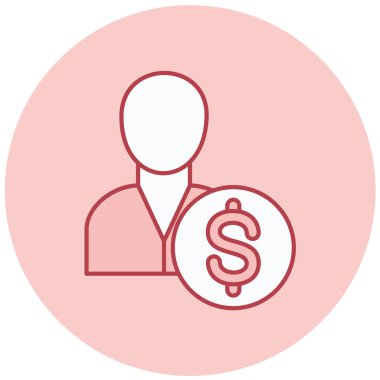 dolar işareti simgesi olan adam