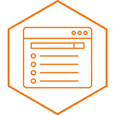 tarayıcı pencere simgesi. İnternet düğmesi. vektör illüstrasyonu