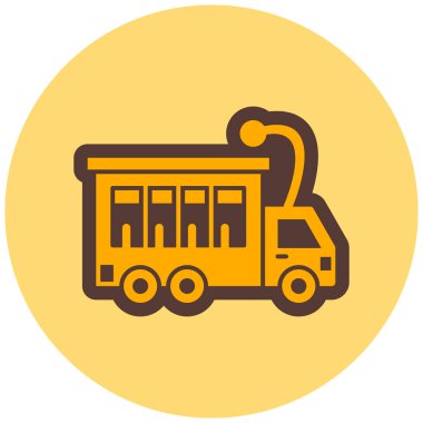 Kamyon. Web simgesi basit illüstrasyon