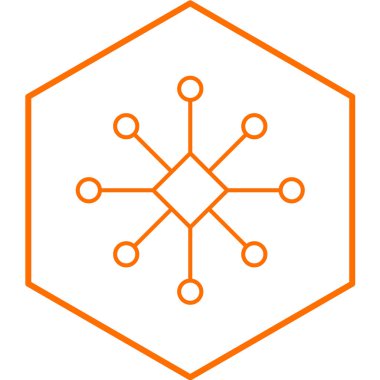 Molekül simgesi vektör illüstrasyonu