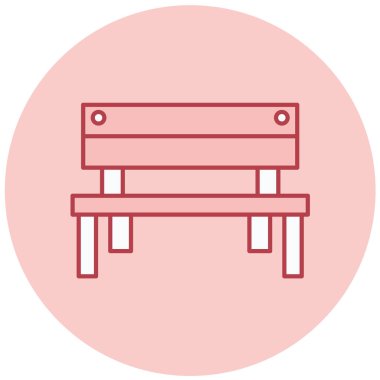 Yedek kulübesi Web simgesi basit illüstrasyon