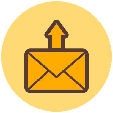 zarf simgesi, vektör çizimi