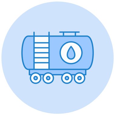 Petrol tankı vektör simgesi modern basit tasarım