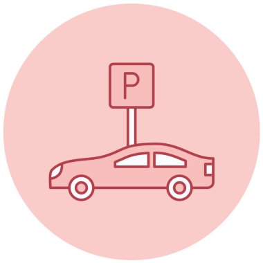 - Araba. Web simgesi basit illüstrasyon