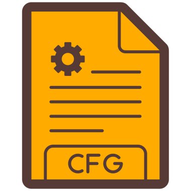 dosya biçimi simgesi, vektör illüstrasyonu