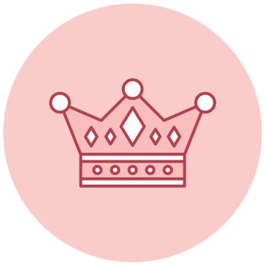 Taç simgesi, vektör illüstrasyonu