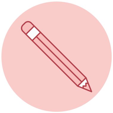 Kalem. Web simgesi basit illüstrasyon