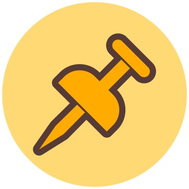 İğne. Web simgesi basit illüstrasyon