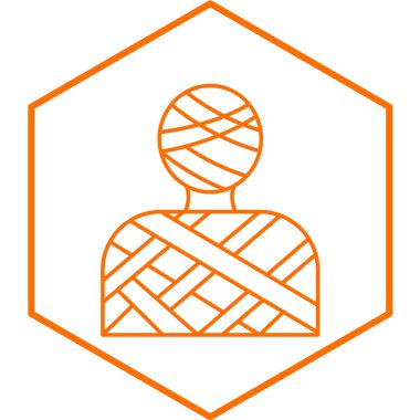 Bir insan simgesinin vektör illüstrasyonu