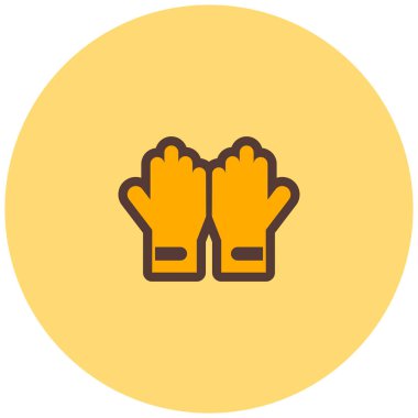 Eldiven. Web simgesi basit illüstrasyon