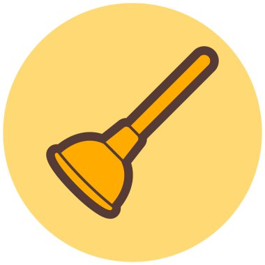 Pompacı. Web simgesi basit illüstrasyon