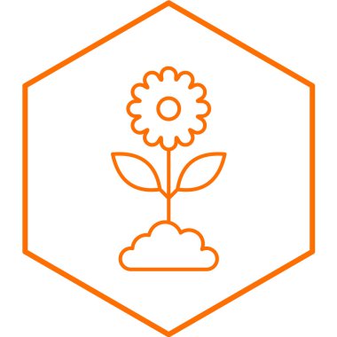 Çiçek vektör simgesi. İllüstrasyon izole için grafik ve web tasarım.