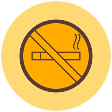 Sigara içmek yok. Basit resimleme