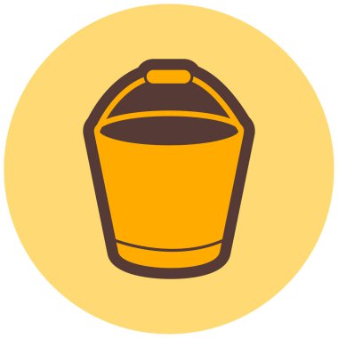 Kova. Web simgesi basit illüstrasyon