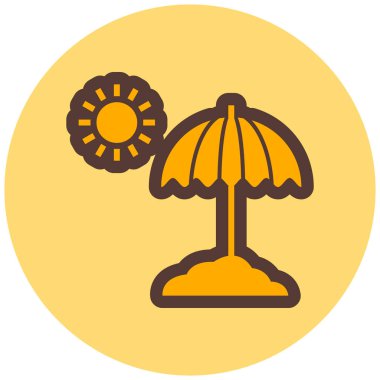 Plaj şemsiyesi Basit tasarım