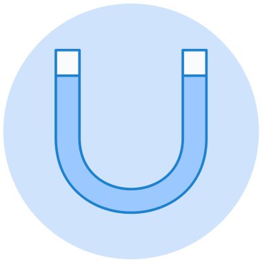 Mıknatıs Web simgesi basit illüstrasyon