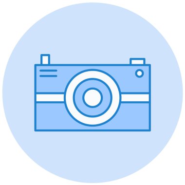 Kamera. Web simgesi basit illüstrasyon