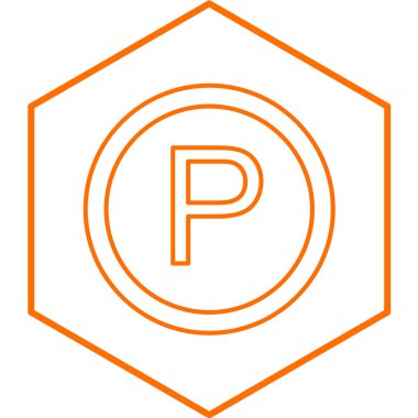 Park yeri simgesi. vektör illüstrasyonu