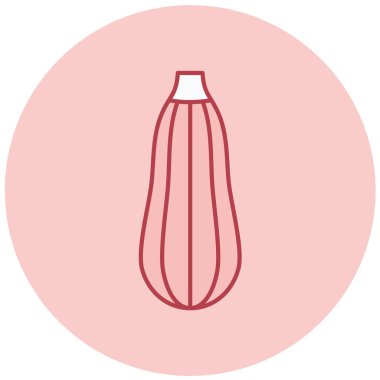 balkabağı simgesi, basit tasarım vektör çizimi