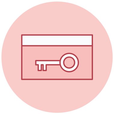 Anahtar simgesinin vektör illüstrasyonu