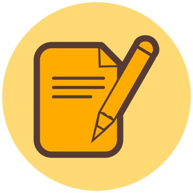 Belge. Web simgesi basit illüstrasyon