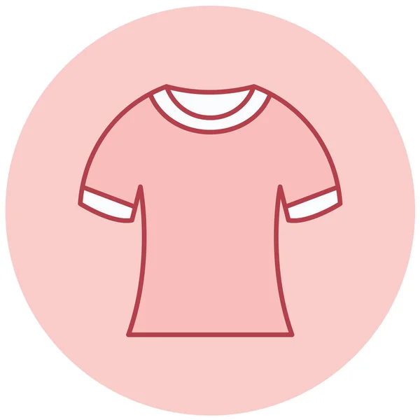 Shirt Icona Web Semplice Illustrazione — Vettoriale Stock
