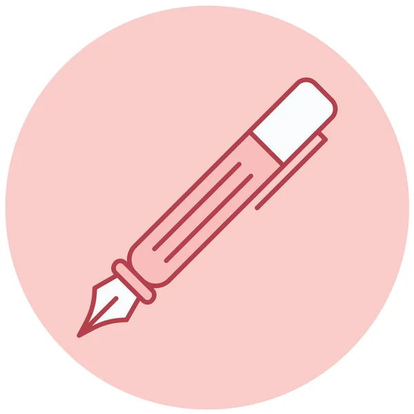 Pen Web Icon Simple Design — Stock Vector