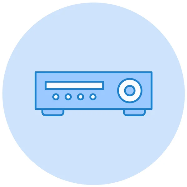 Radio Web Symbol Einfache Illustration — Stockvektor