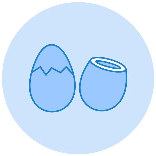 Яйце Веб Іконка Проста Ілюстрація — стоковий вектор
