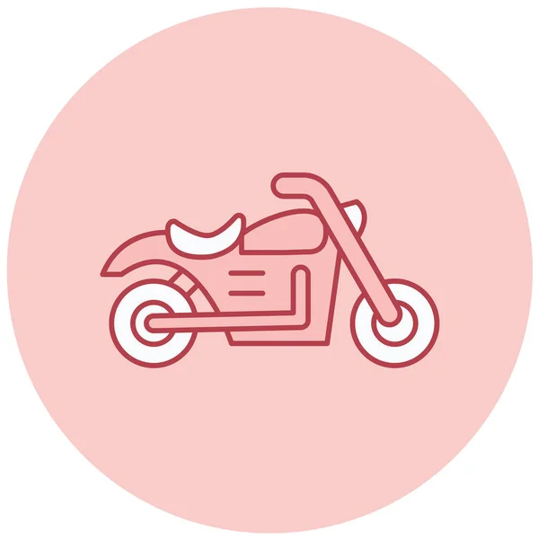 Moto Icono Web Ilustración Simple — Archivo Imágenes Vectoriales