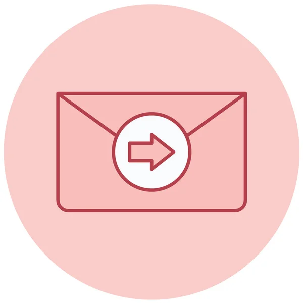 Courrier Icône Web Illustration Simple — Image vectorielle